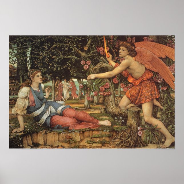 Poster L'Amour et la Jeune Fille par John Stanhope (Devant)