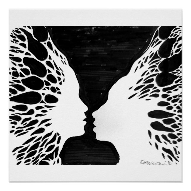 Poster L'amour vous donne des papillons (Devant)