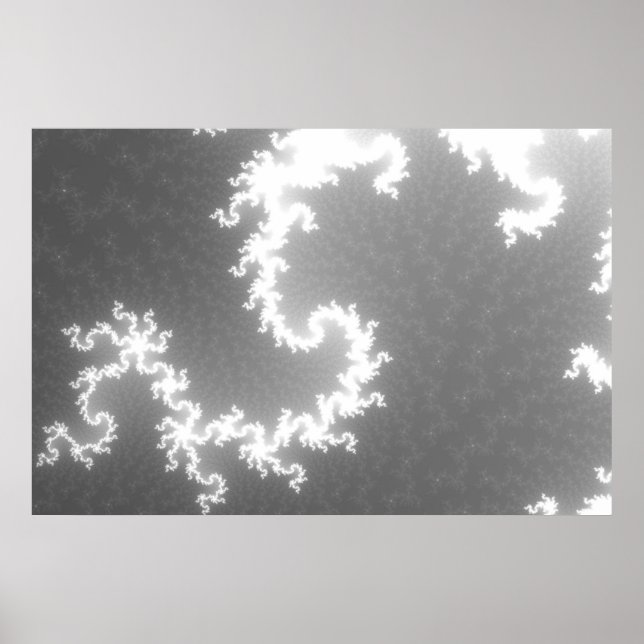 Poster Lampe étoilée en noir et blanc (Devant)