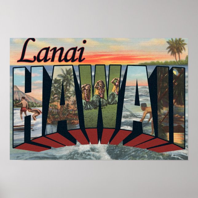 Poster Lanai, HawaiiGrandes ScènesLanai, HI (Devant)