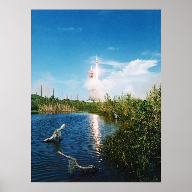 Poster Lancement d'Apollo (Projet de test Apollo-Soyuz) (Devant)