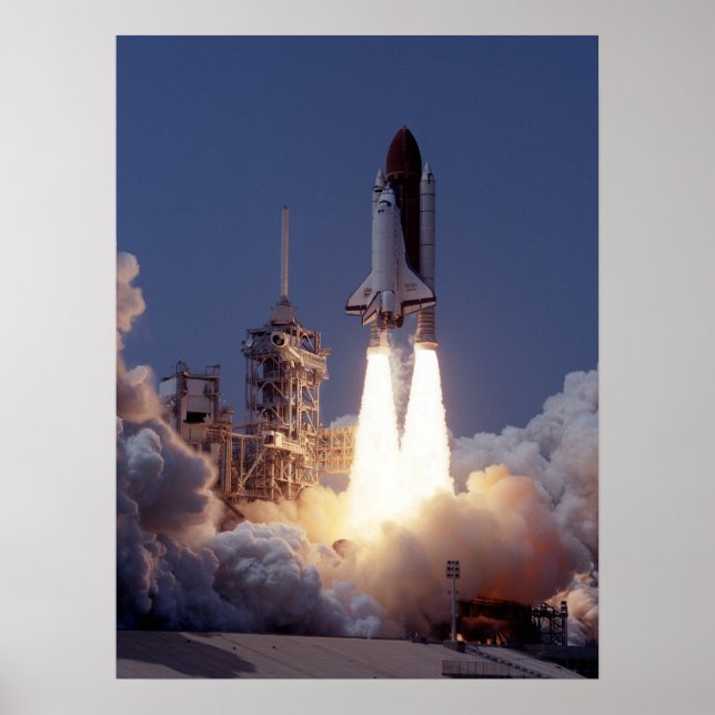 Poster Lancement de la navette spatiale Atlantis (STS-30) (Devant)