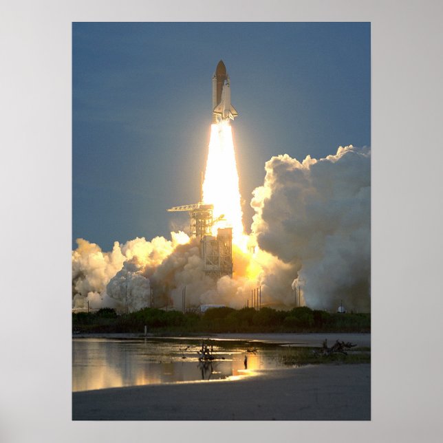 Poster Lancement de Space Shuttle Discovery (STS-48) (Devant)
