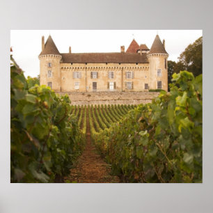 Poster L'ancien château médiéval de Rully dans la Cote