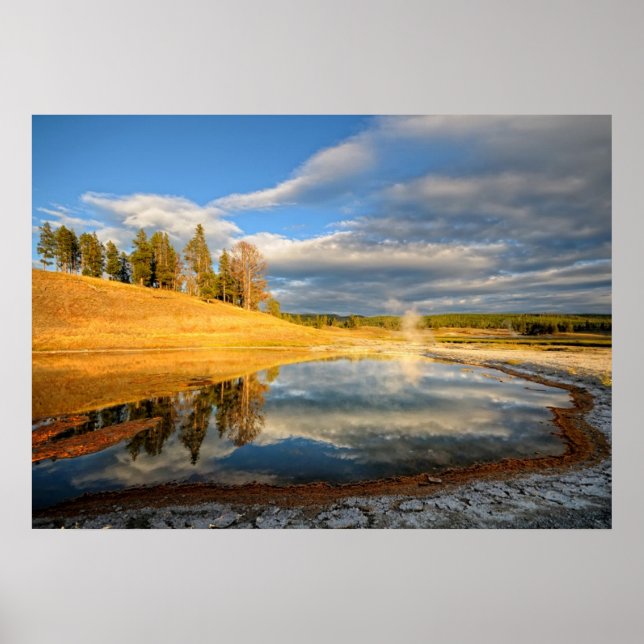 Poster Landscape of Yellowstone (Devant)