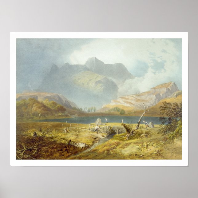 Poster Langdale Pikes, from 'The English Lake (Devant)