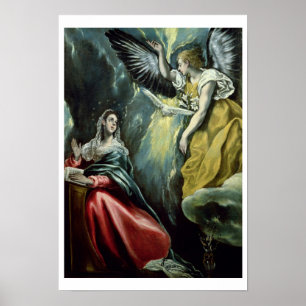 Poster L'annonce, c.1575 (huile sur la toile)