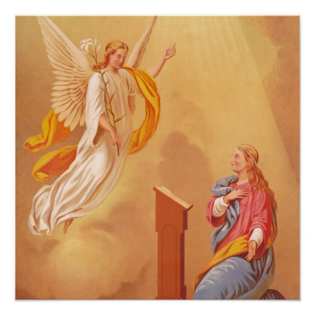 Poster L'Annonciation (1883), Peinture célèbre (Devant)