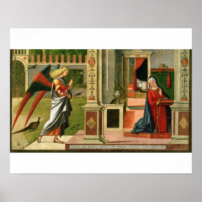 Poster L'Annonciation (huile sur panneau) (détail de 1209 (Devant)