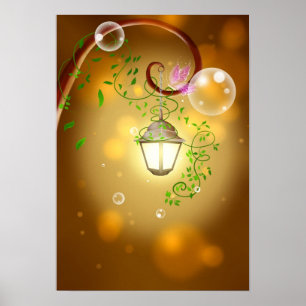 Poster Lanterne de Jardin Paisible