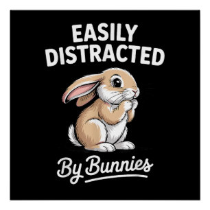 Poster Lapin Art Mignon Lapin Lièvre Design Hommes Femmes