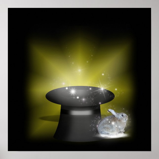 Poster Lapin dans le Casquette magique (Devant)