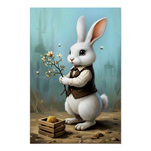 Poster Lapin de conte de fées (Devant)