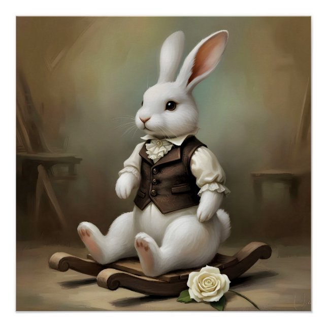 Poster Lapin de conte de fées (Devant)