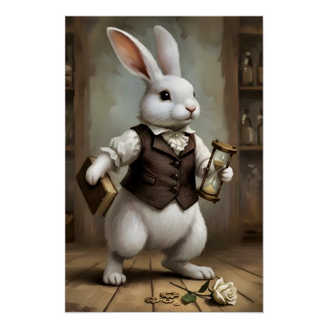 Poster Lapin de conte de fées (Devant)