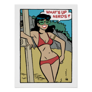 Poster Lapin de plage bronzé Bikini Girl • Qu'est-ce qui
