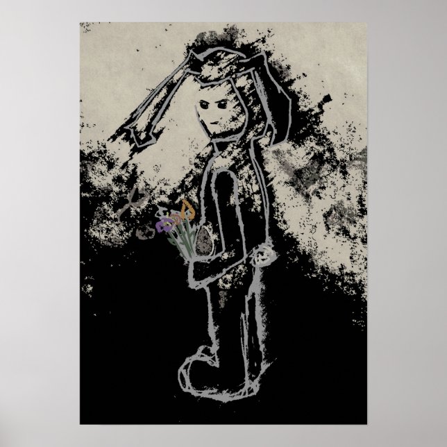 Poster lapin sinistre (Devant)