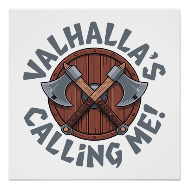 Poster L'appel de Valhalla ! - Guerrier Norrois (Devant)