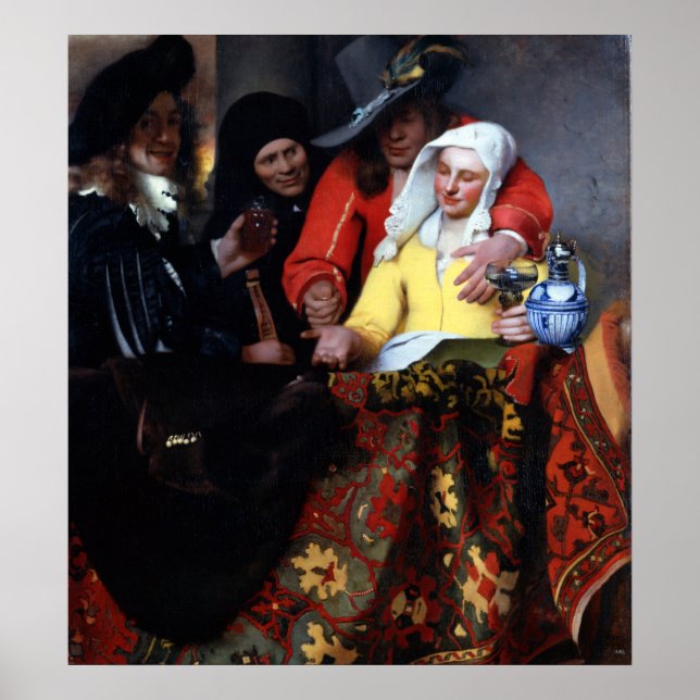 Poster L'approvisionnement par Johannes Vermeer (Devant)
