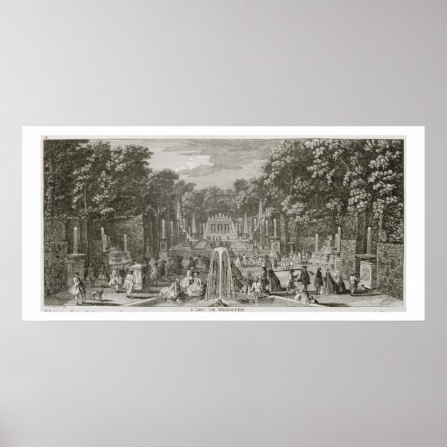 Poster L'Arc de Triomphe, Versailles (gravure) (Devant)
