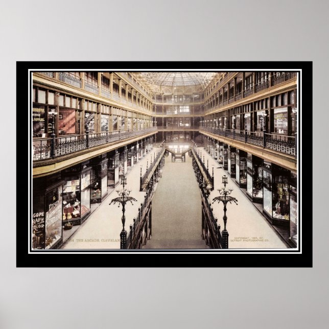 Poster L'Arcade de Cleveland vers 1900 (Devant)