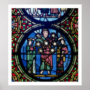 Poster L'Arche de l'Alliance fenêtre, détail de Dieu avec