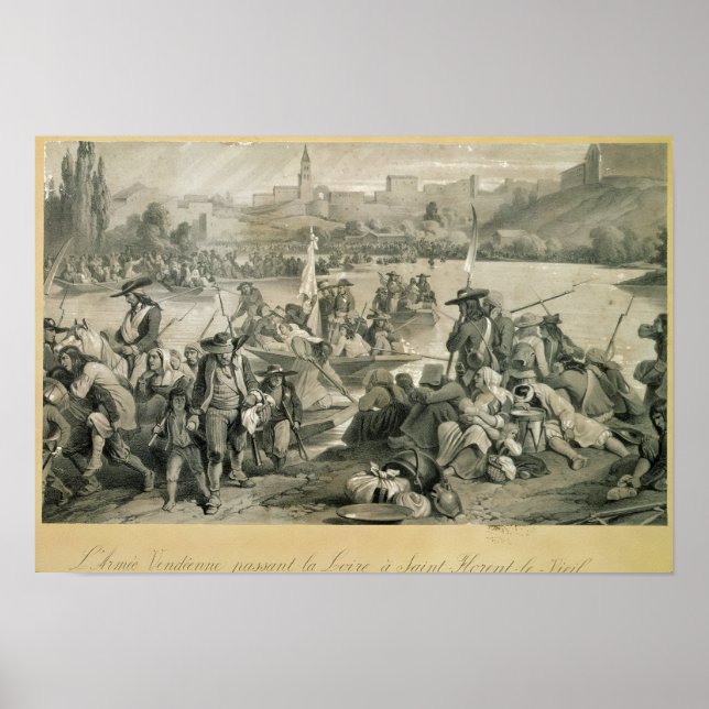 Poster L'Armée Vendéenne Traversant la Loire (Devant)