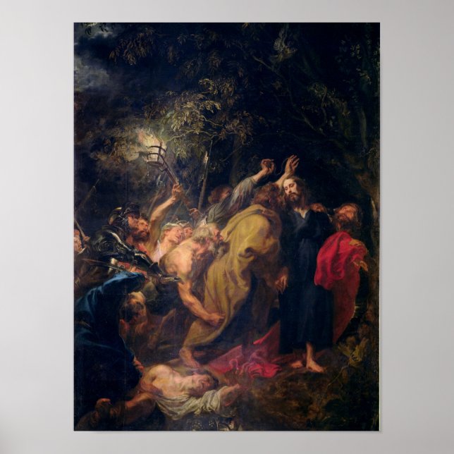 Poster L'arrestation du Christ dans les jardins, c.1628-3 (Devant)