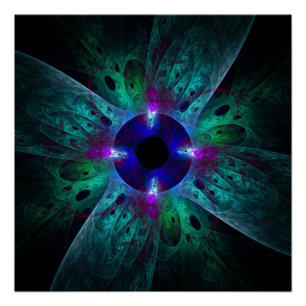 Poster L'art Abstrait des yeux