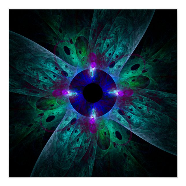 Poster L'art Abstrait des yeux (Devant)