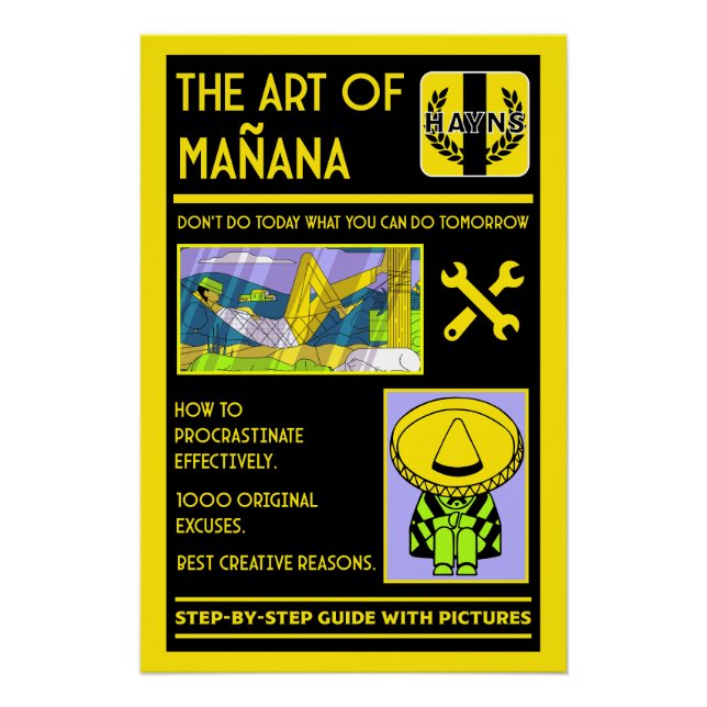 Poster L'Art De La Procrastination - Mañana (Devant)