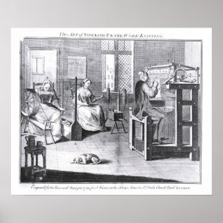 Poster L'art du stockage-cadre-travail-Tricot