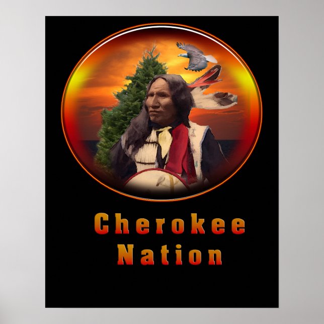 Poster L'art indien des Cherokees (Devant)