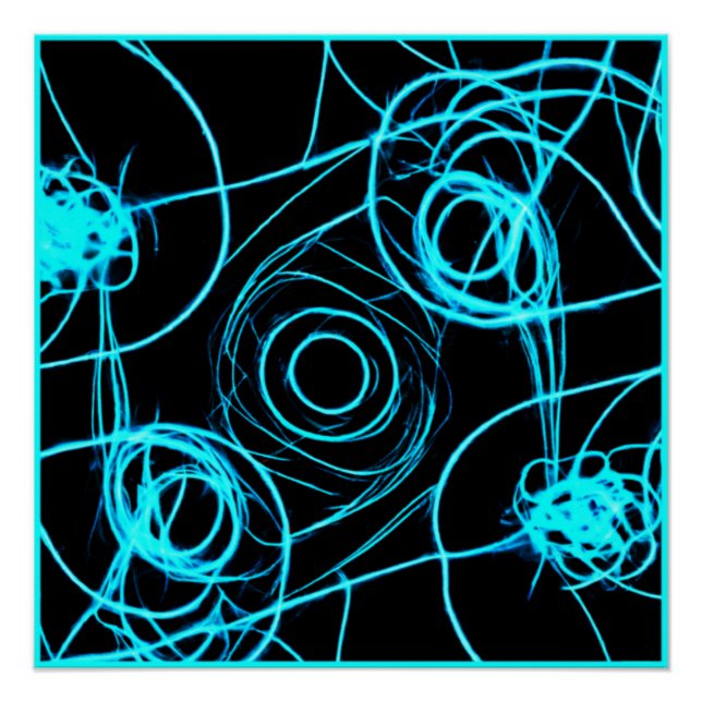 Poster L'art Motif du néon (Devant)