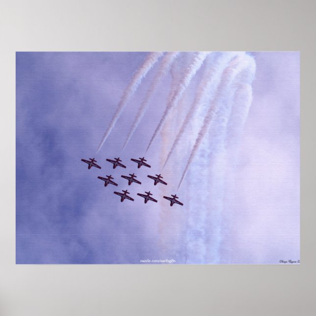 Poster L'art motivant de l'aviation des Snowbirds au Cana (Devant)
