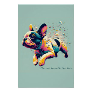 Poster L'art sous le bleu