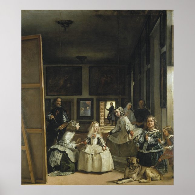 Poster Las Meninas by Diego Velazquez (Devant)