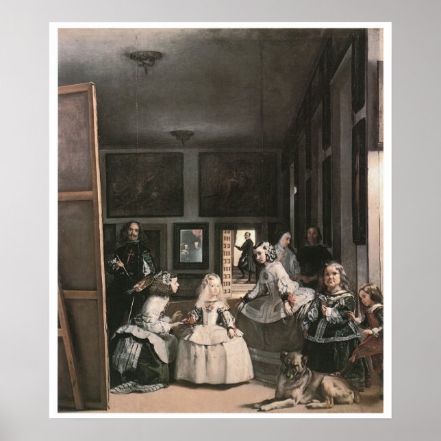 Poster Las Meninas, c.1656 Diego Velasquez (Devant)