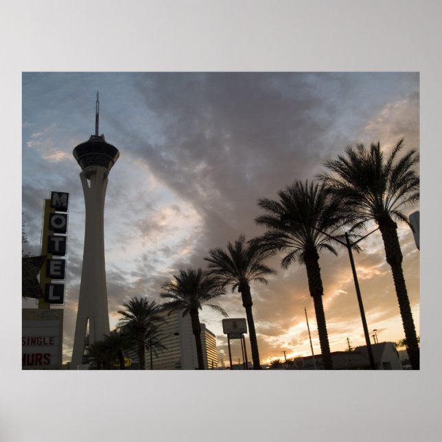 Poster Las Vegas Sunset Imprimer (Devant)