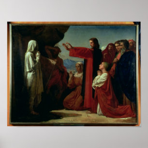 Poster L'ascension de Lazare, 1857