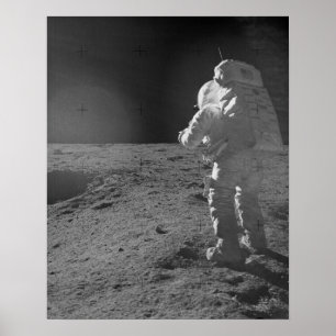 Poster L'astronaute Apollo 14 sur la Lune
