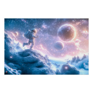 Poster L'astronaute en saut