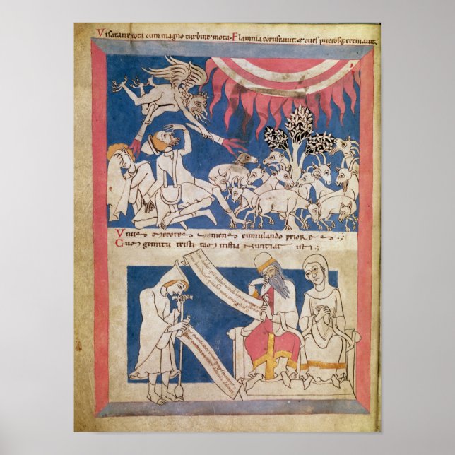 Poster Latin 7253 15 675, f.4v : Travail testé par Dieu (Devant)