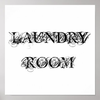 POSTER LAUNDRY ROOM PRINT