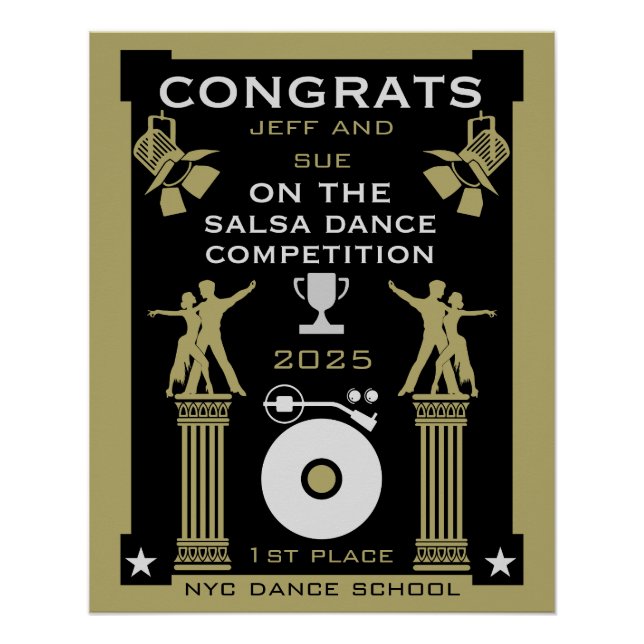 Poster Lauréats du Concours de danse salsa (Devant)