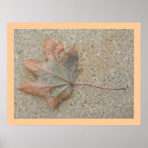 Poster L'automne sur le trottoir