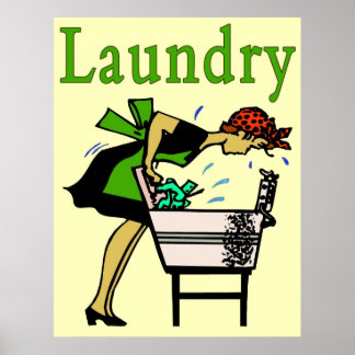 Poster Lave-linge