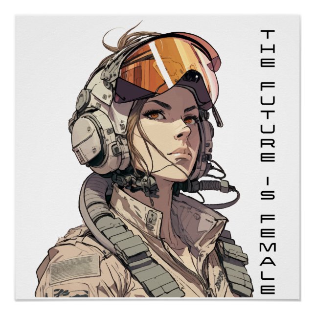 Poster L'avenir est féminin, égalité des droits, Art Fémi (Devant)