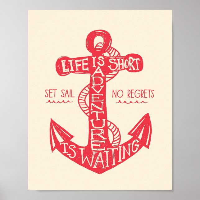 Poster L'aventure est en attente d'impression (Devant)