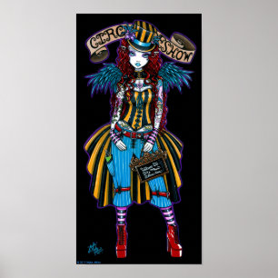 Poster "Layla" Steampunk Circus Tattoo Sideshow